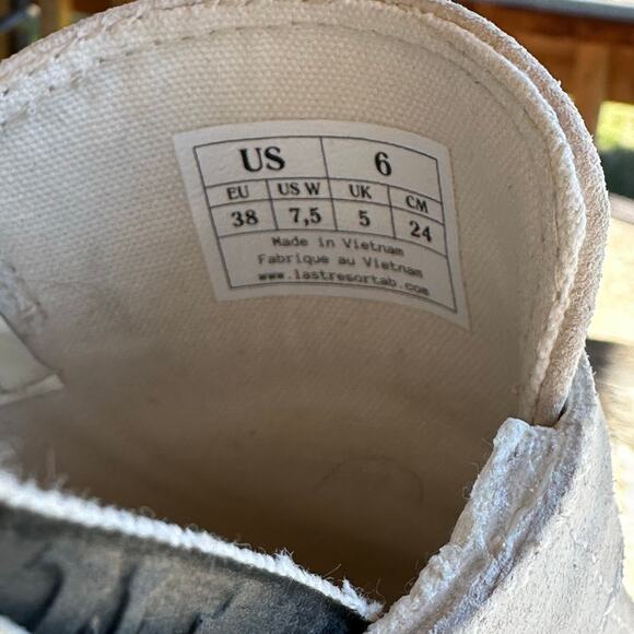 Last Resort AB Tasseled Skateboard Shoe Slide Loafer SZ 6 Suede VM005 MODIFIED - Picture 6 of 9